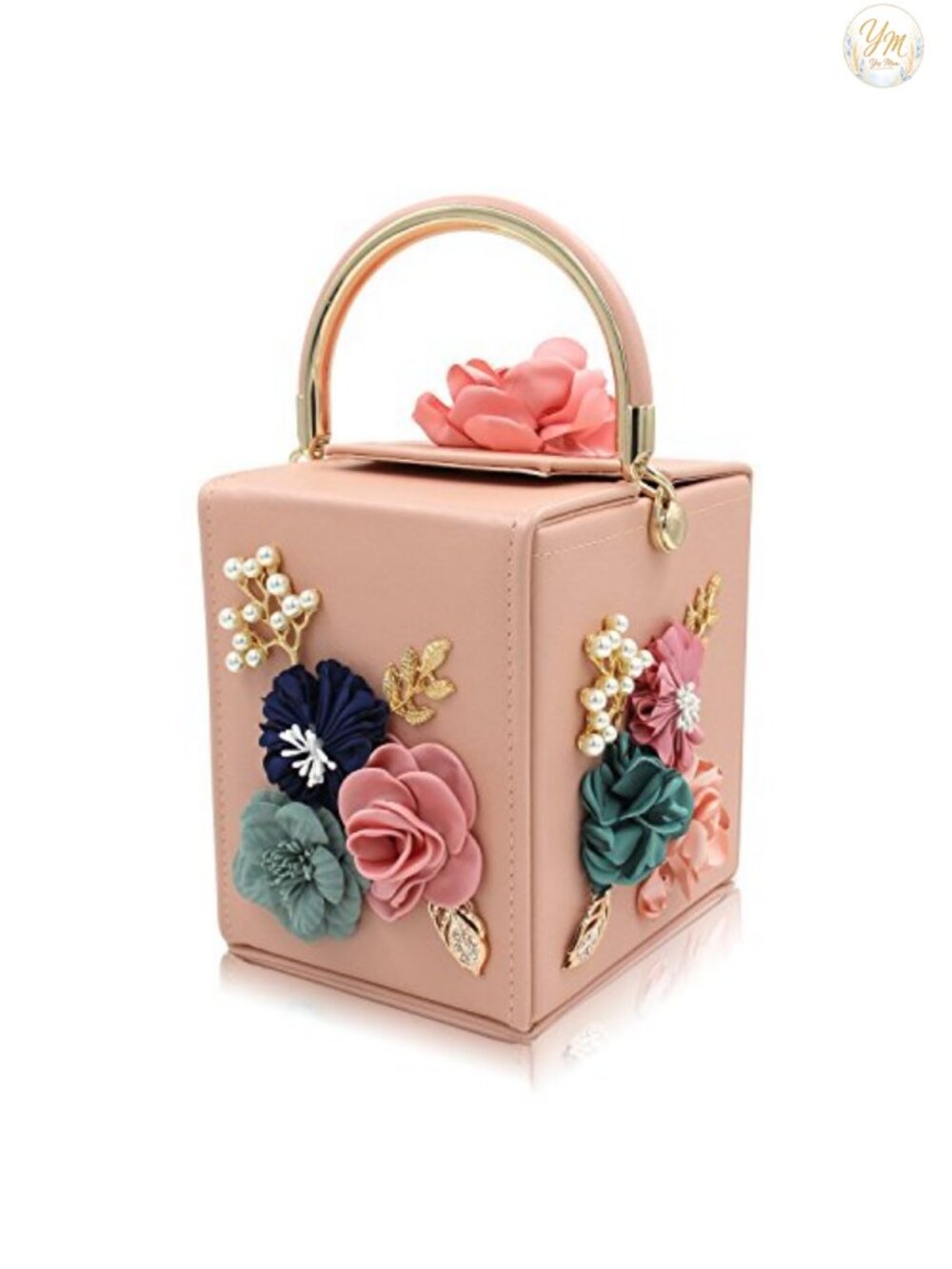 Floral Clutch Purse Polyester Evening Bag Shoulder Bag for Women